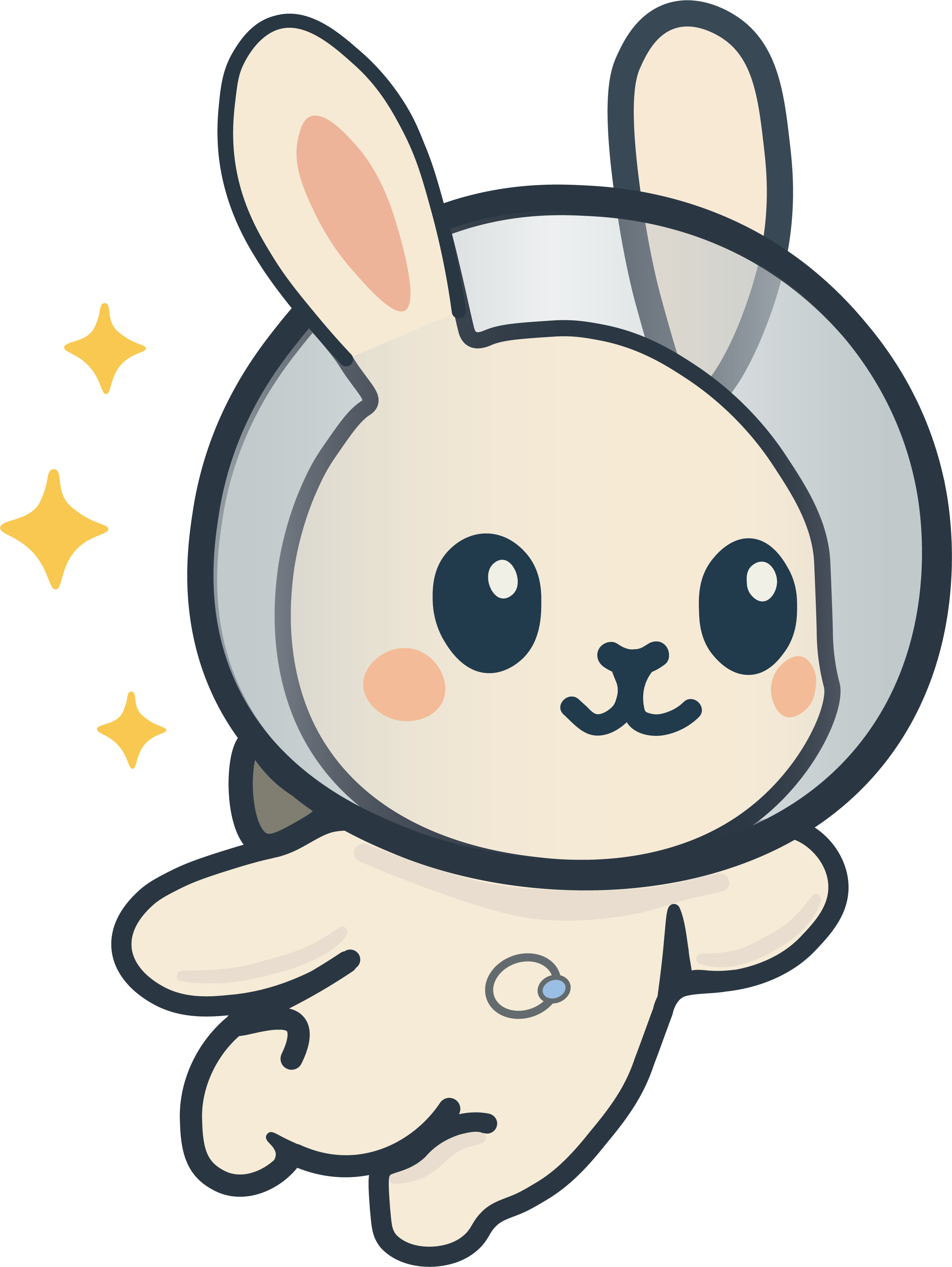 Juno mascot, flying